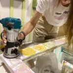 обработка рамы зеркала